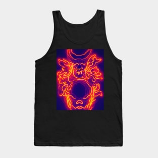 Demon halloween neon Tank Top